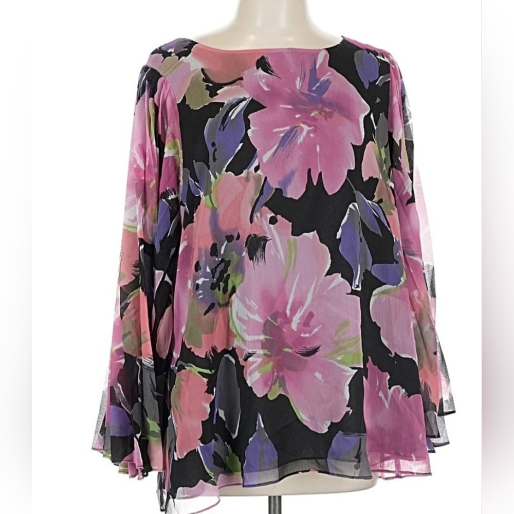 Marc Bouwer Floral Blouse Large